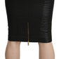 Elegant Patterned Pencil Skirt