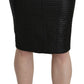 Elegant Patterned Pencil Skirt