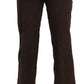 Elegant High Waist Suede Pants