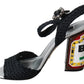 Elegant Ankle Strap Sandals with LED Lights