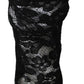 Elegant Black Lace High Heel Pumps
