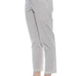 Beige Cotton Women Trouser