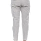Beige Cotton Women Trouser
