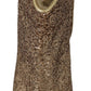 Glimmering Gold Sequined Leather Boots