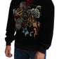 Baroque Velvet Crew Neck Sweater