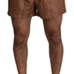 Elegant Polka Dot Swim Trunks