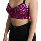 Crystal-Embellished Crop Top