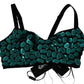 Crystal-Embellished Cropped Top Extravaganza