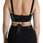 Crystal-Embellished Cropped Top Extravaganza