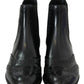 Chic Black Ankle High Oxford Boots