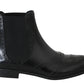 Chic Black Ankle High Oxford Boots
