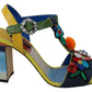 Elegant Multicolor Ankle Strap Sandals