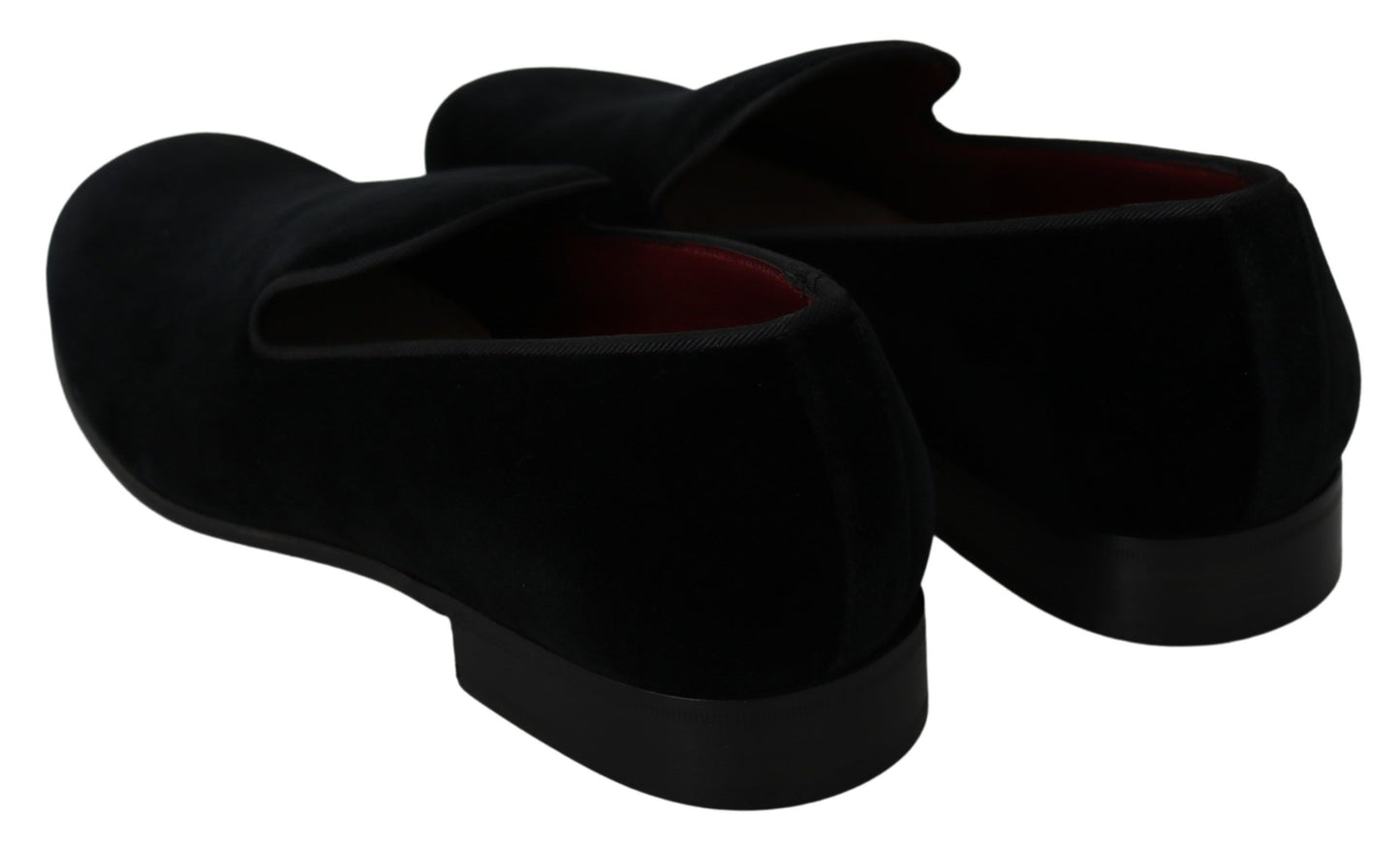 Chic Black Velvet Loafers for Men
