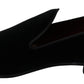 Chic Black Velvet Loafers for Men