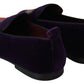 Enchanted Heart Embroidered Velvet Loafers