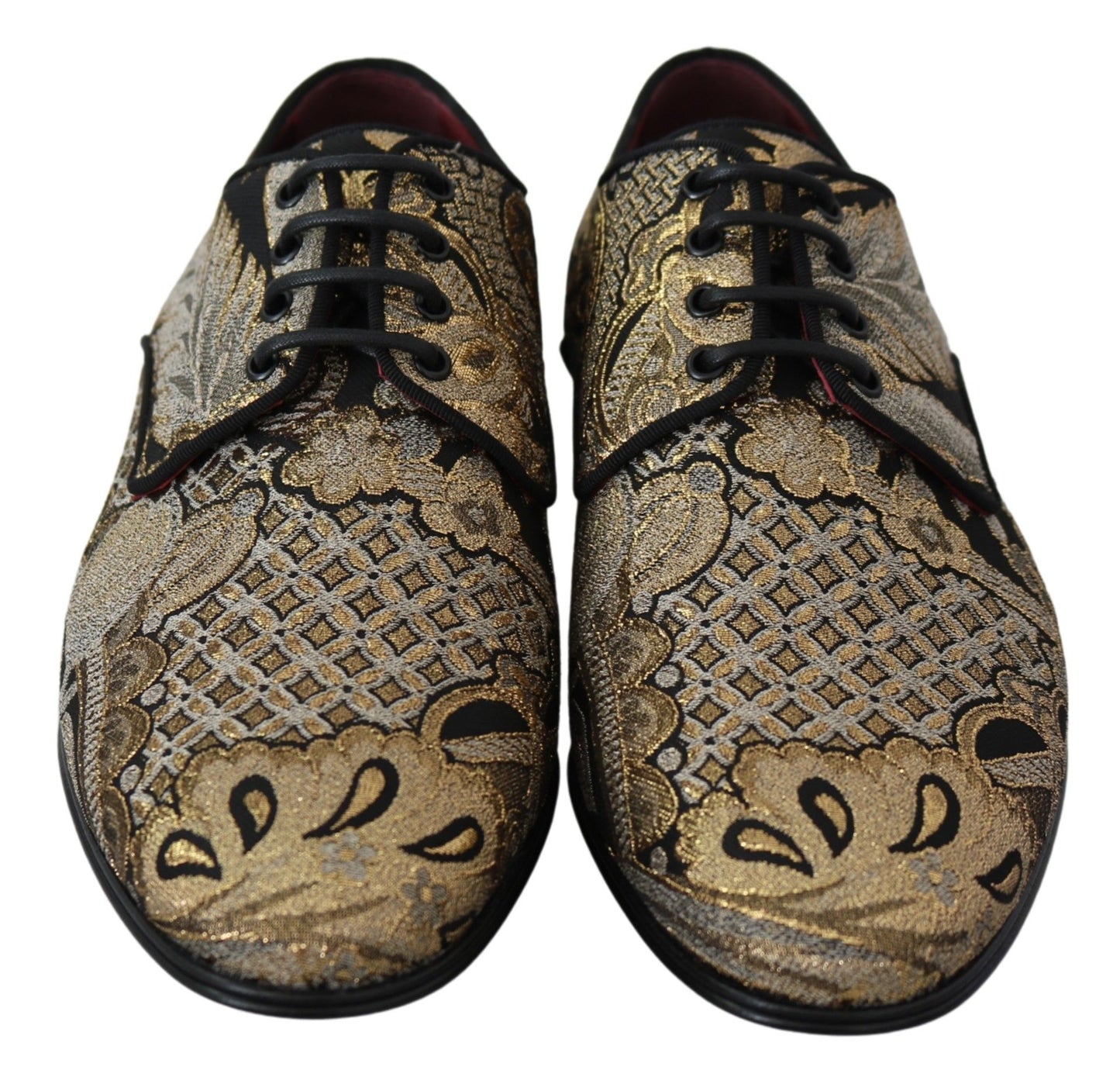 Elegant Jacquard Lace-Up Dress Shoes