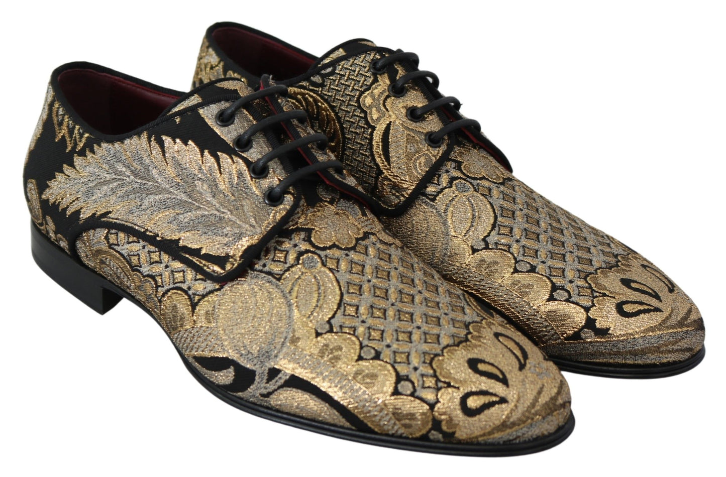Elegant Jacquard Lace-Up Dress Shoes