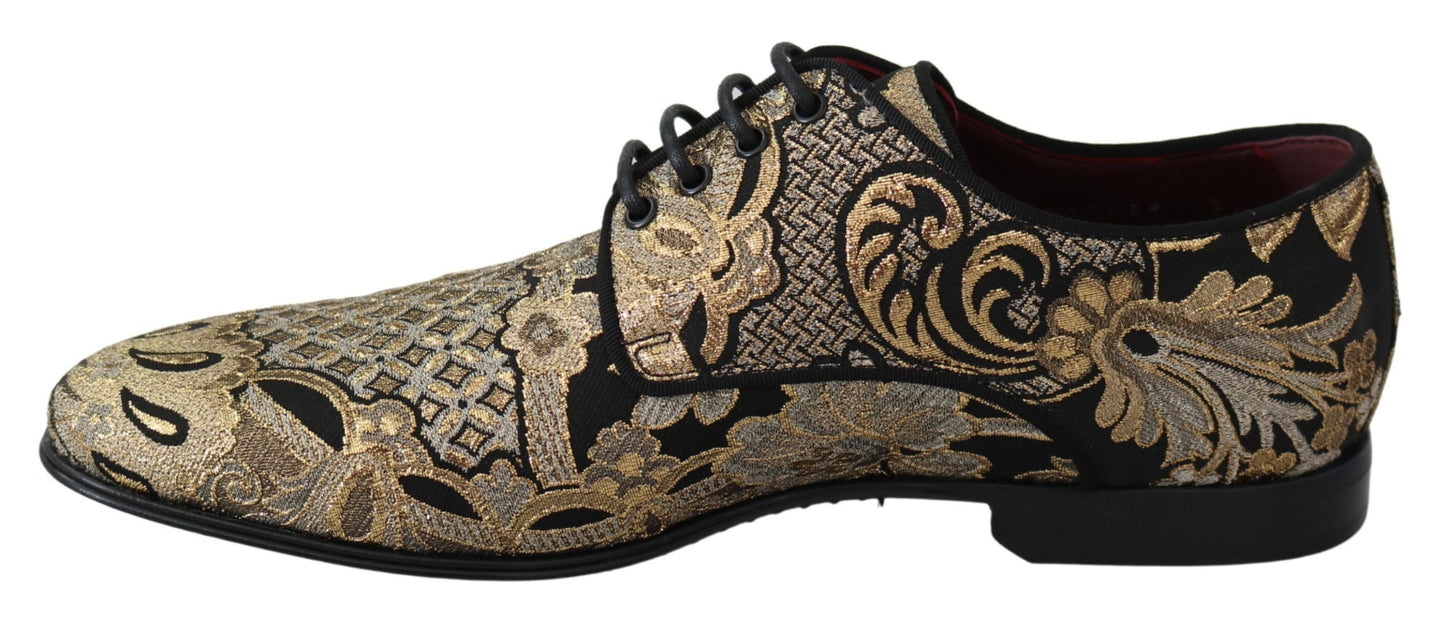 Elegant Jacquard Lace-Up Dress Shoes