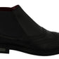 Elegant Black Leather Ankle Boots