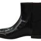 Elegant Black Leather Chelsea Boots