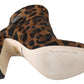 Leopard-Print Calf Hair Ankle Boots