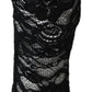 Elegant Black Lace Stiletto Ankle Boots