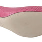 Elegant Pink Iguana Leather Pumps