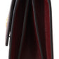 Elegant Dark Red Leather Shoulder Bag