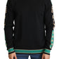 Chic Striped Wool-Blend Jersey Sweater
