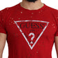Radiant Red Cotton Stretch T-Shirt