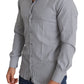 Elegant Black Cotton Dress Shirt