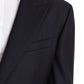 Elegant Black Virgin Wool Men's Blazer