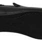 Elegant Black Leather Classic Loafers
