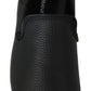 Elegant Black Leather Classic Loafers