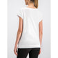 White Cotton Women T-Shirt