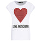 White Cotton Women T-Shirt