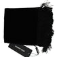 Elegant Velvet Blend Fringed Men's Scarf