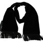 Elegant Velvet Blend Fringed Men's Scarf