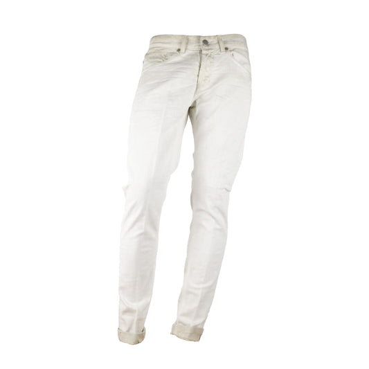 Chic Beige Stretch Denim George Model