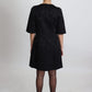 Elegant Floral Jacquard A-Line Dress