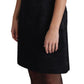 Elegant Floral Jacquard A-Line Dress