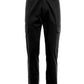 Sleek Black Cotton Stretch Cargo Pants