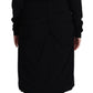 Elegant Open Shoulder Black Sheath Dress