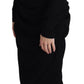 Elegant Open Shoulder Black Sheath Dress