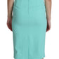 Elegant Light Blue Sleeveless Midi Dress