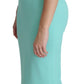 Elegant Light Blue Sleeveless Midi Dress