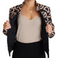 Chic Quilted Puffer Jacket in Black Beige