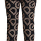 Elegant Monogram Straight Trousers