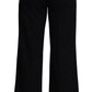 Black Cashmere Wide Leg Women Trouser Pants