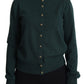 Elegant Cashmere Crewneck Cardigan